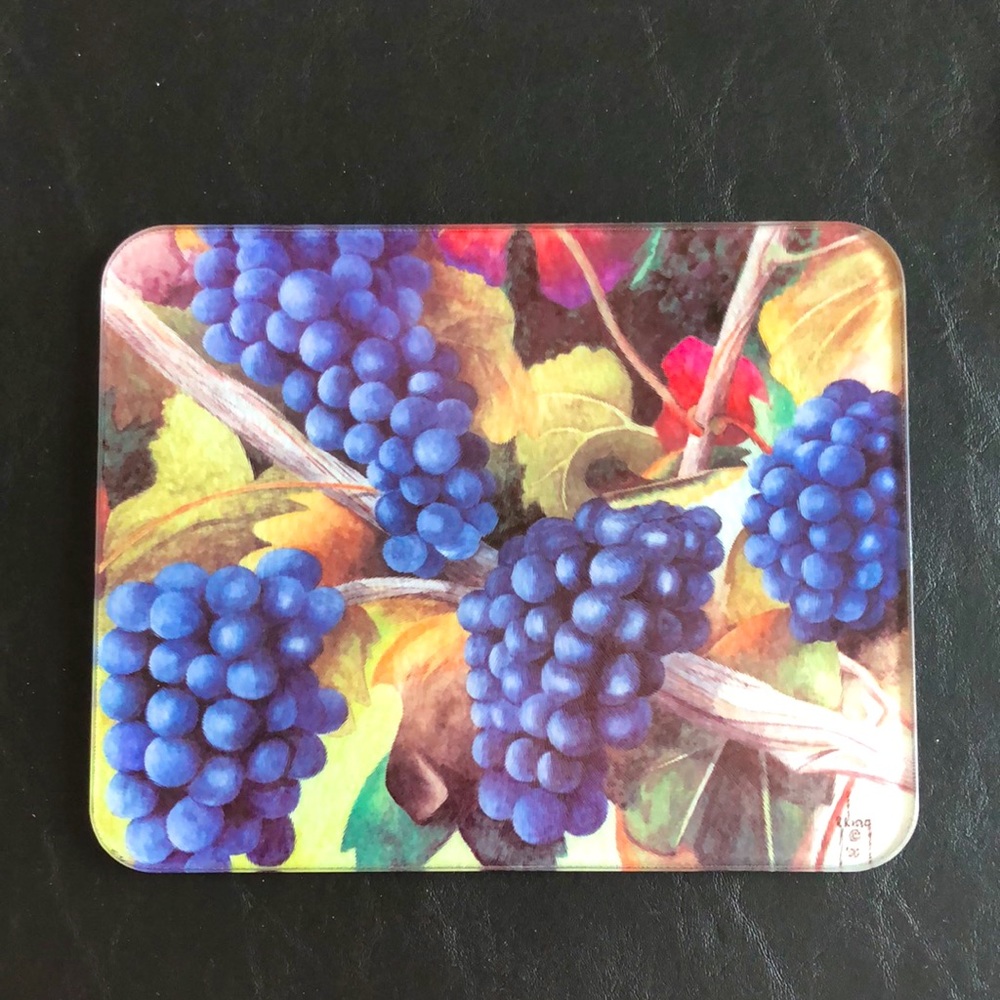 Tempered Glass Grape Cutting Board
Charcuterie Tray Signed Art 8x10